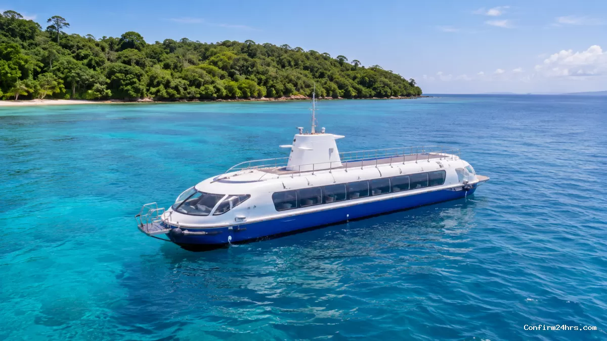 Semi Submarine in Andaman near North Bay Island with coral reef experience