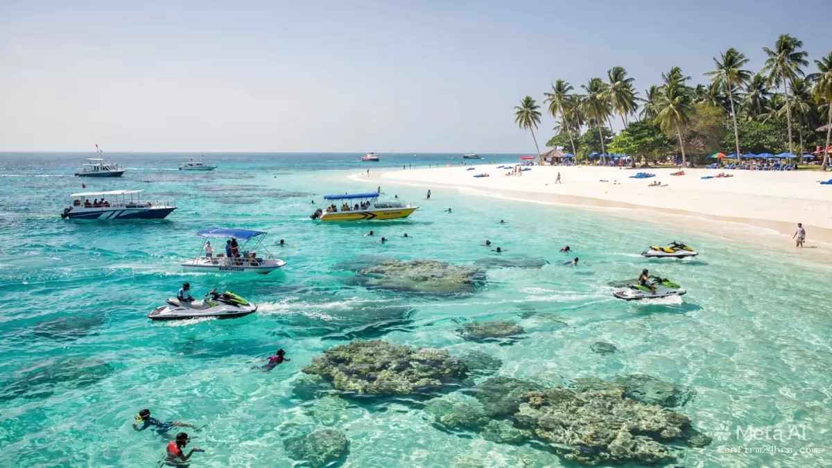  North Bay Island Andaman semi submarine and water sports activity
