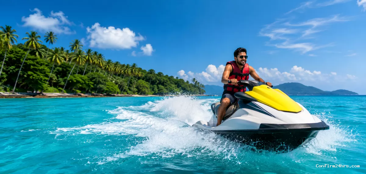 Jet ski ride in Andaman
