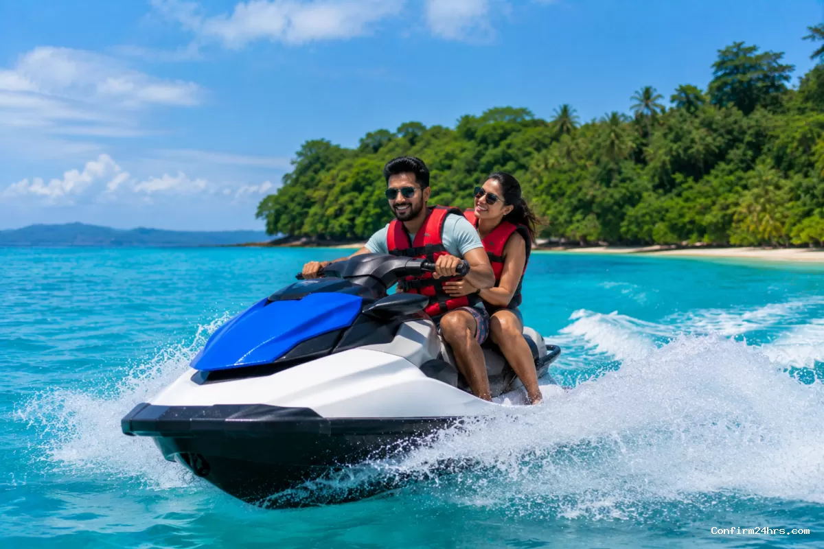 Jet ski ride for couples in Andaman